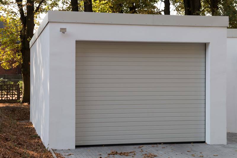 Pose d’une porte de garage enroulable avec ouverture verticale, Brumath 67170